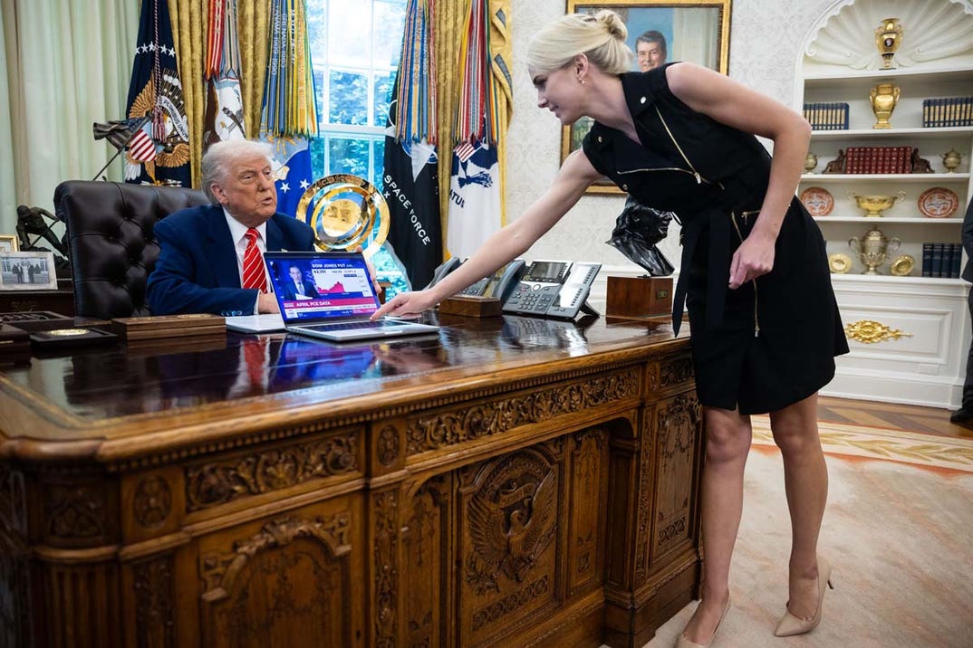 Natalie Harp and Donald Trump