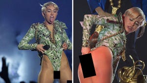 Miley Cyrus -- Violates Herself with Atomic Wedgie