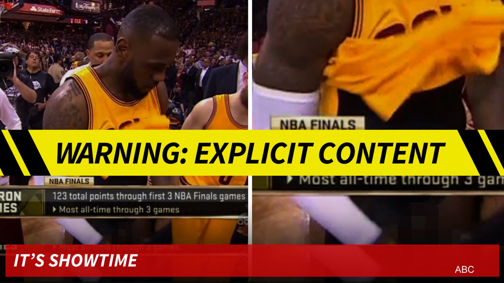 Lebron James Royal Penis Exposed During Nba Finals