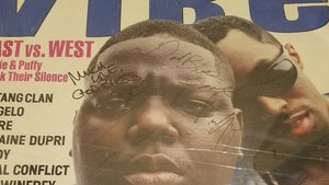 Notorious B.I.G., Puff Daddy Vibe Magazine Signed Poster for Sale