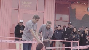 Post Malone Greets Fans, Cuts Ribbon at Raising Cane’s He Designed