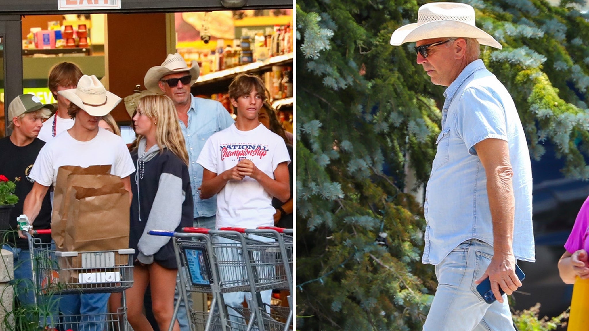 Kevin Costner Takes Kids To Aspen For Summer Vacation