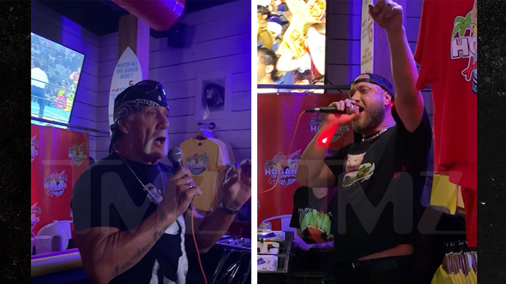 Nick Hogan works out a bikini contest at Hulk Restaurant before his DUI arrest