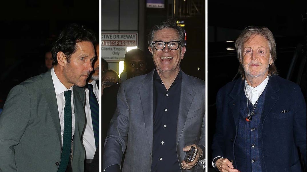 Paul Rudd, Stephen Colbert, Paul McCartney