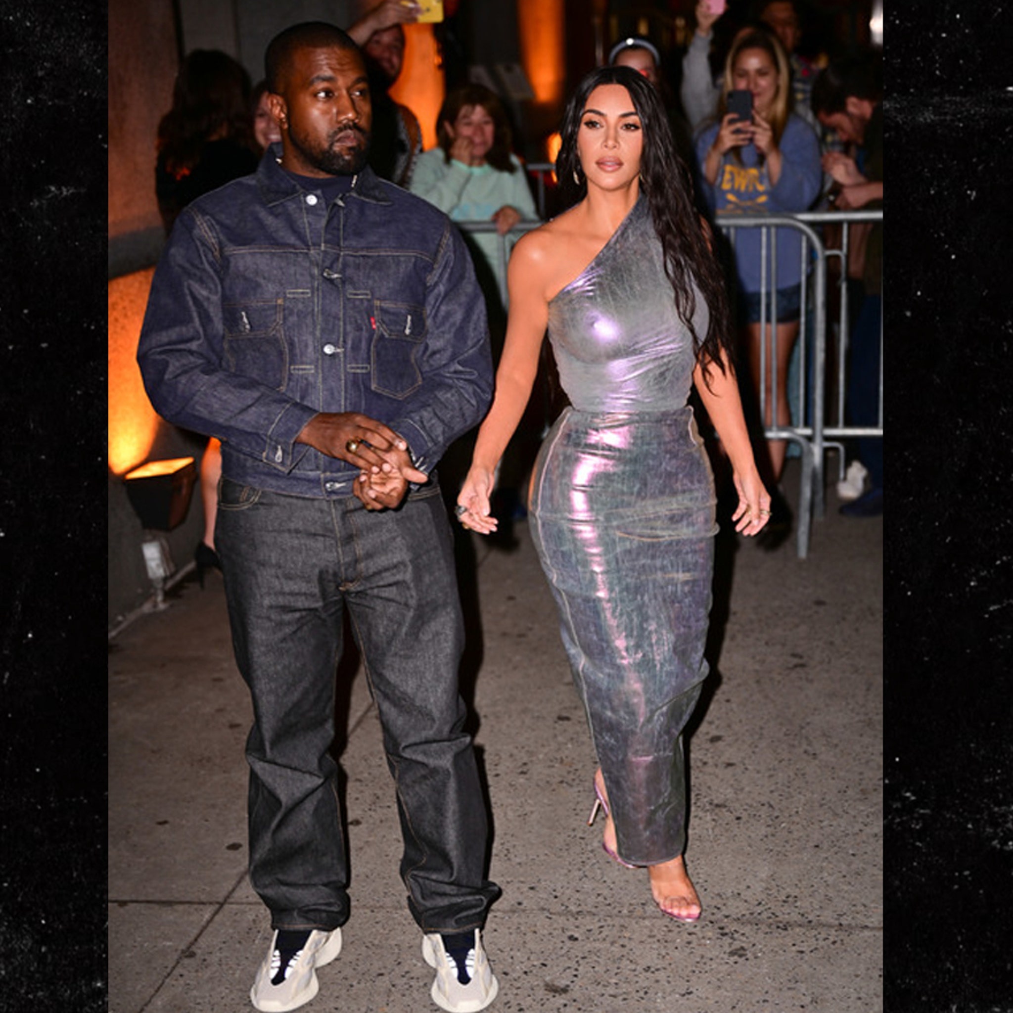 Kim Kardashian and Kanye West Dine at Zuma NYC