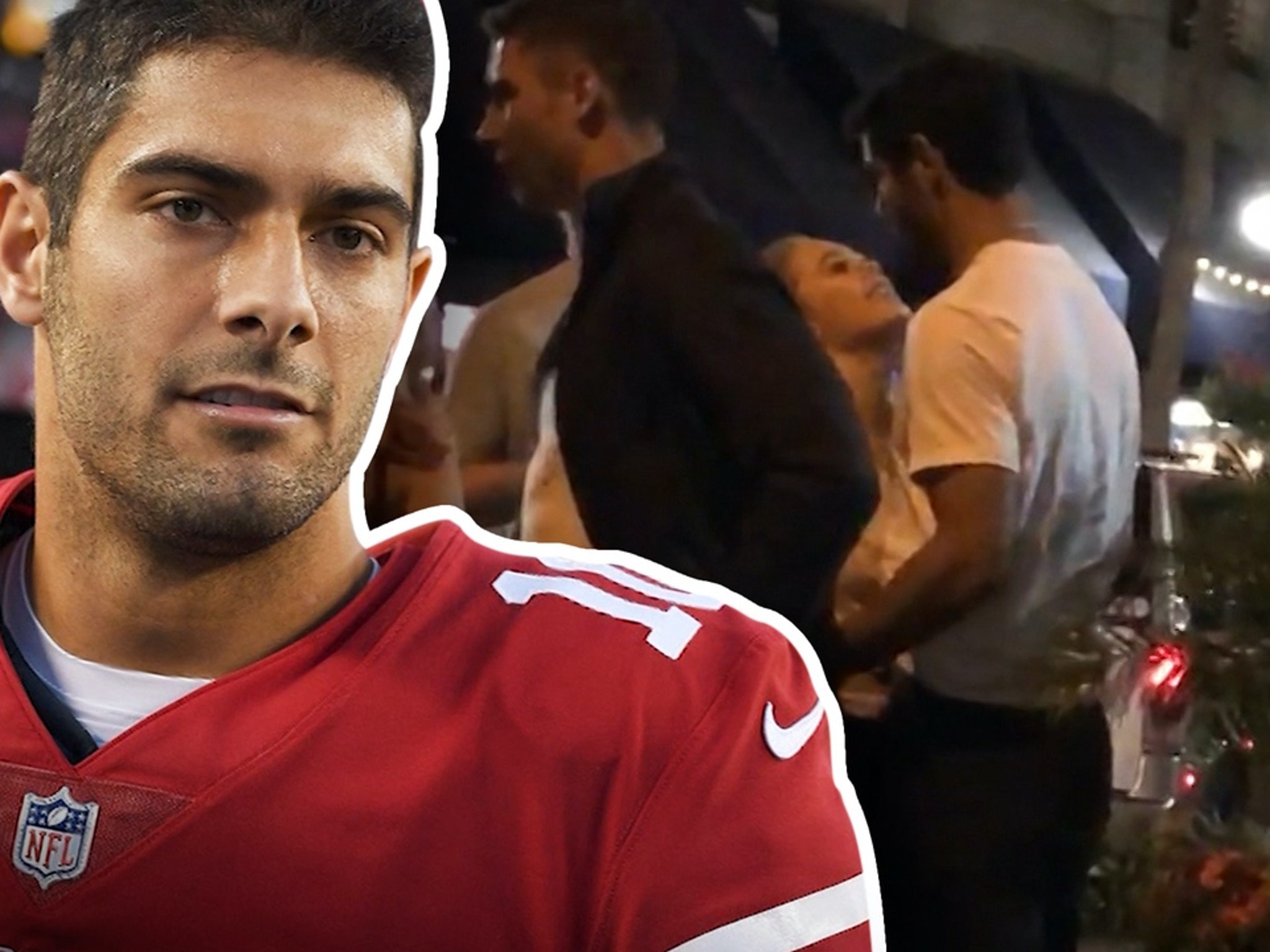 NFL Stud Jimmy Garoppolo Gets Super Close With Mystery Chick!