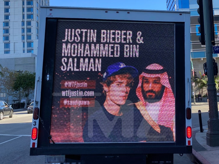 Justin Bieber Ads Decrying Saudi Arabia Concert Run During AMAs