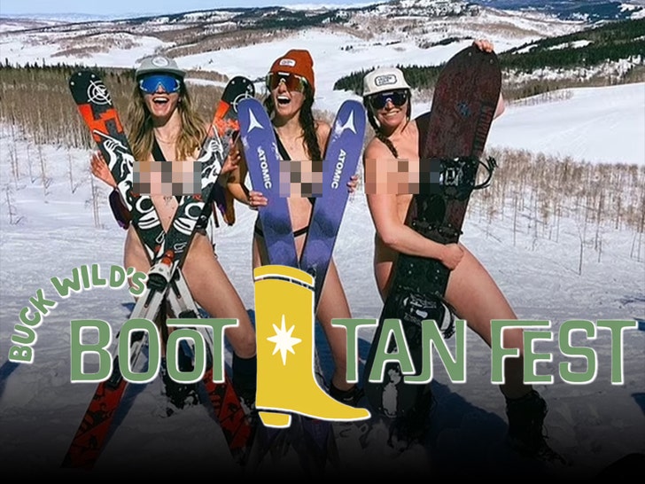 buck wild tan fest skiing naked event