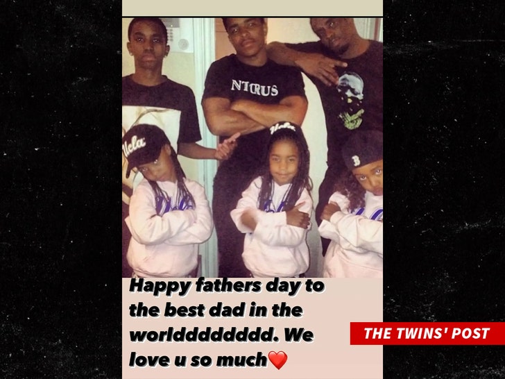 the twins combs and diddy fathers day post