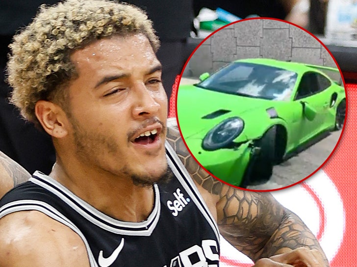 Spurs’ Jeremy Sochan Crashes Pricey Porsche On Texas Highway