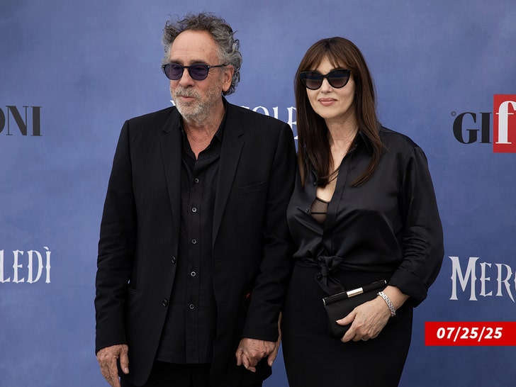 monica bellucci and tim burton getty 2