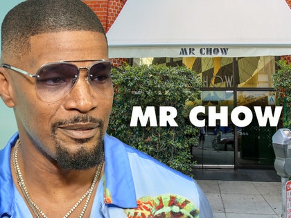 jamie foxx Mr. Chow in Beverly Hills getty
