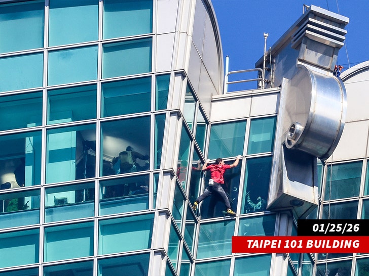 alex honnold Taipei 101 building getty 2