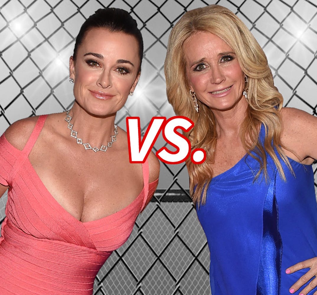 It's a dog fight -- Kyle Richards (45) vs. Kim Richards (50) make it a sister struggle.