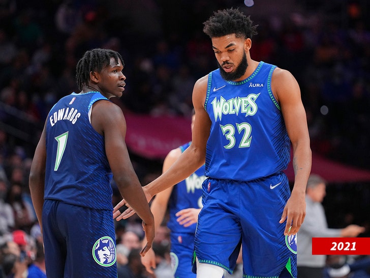 Karl-Anthony Towns Says Anthony Edwards' Diet 'Doesn't Make Me Happy,'  Popeyes Weighs In (UPDATE)