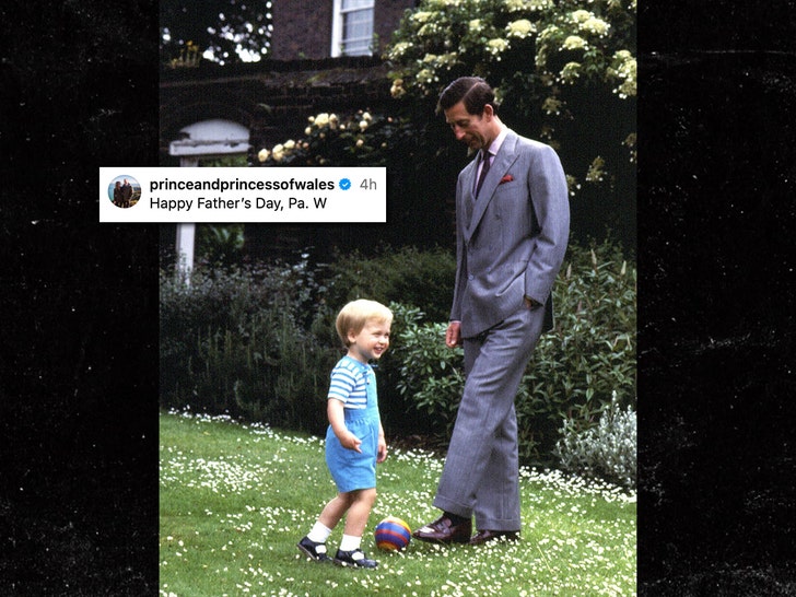 Prince William Shares Throwback Photo of King Charles For Father's Day