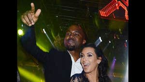 Kim Kardashian and Kanye West -- Our Fetus Was Ballin' in Vegas