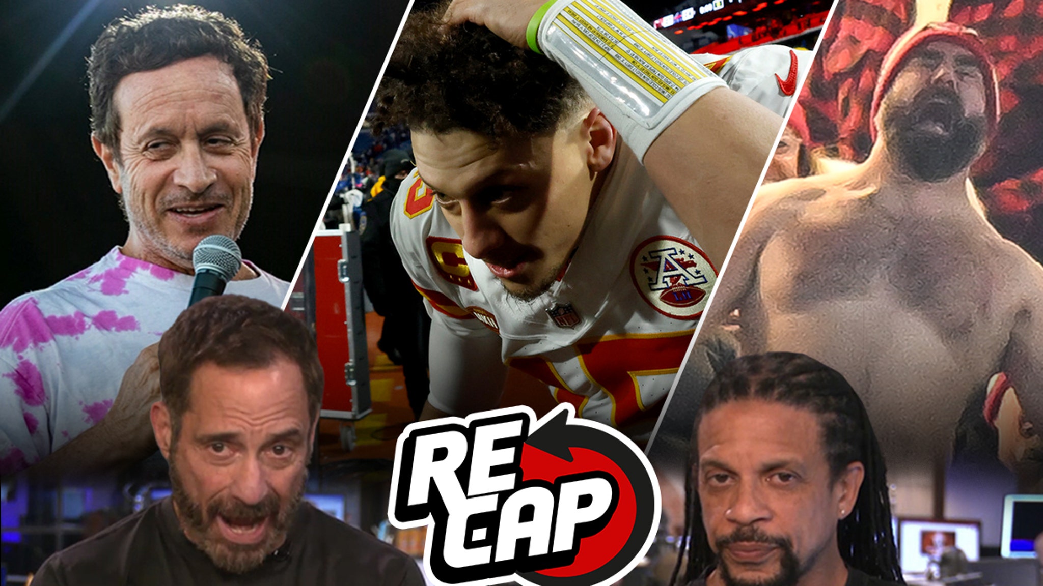 Richard Simmons About-Face, Jason Kelce Rages, Mahomes Pelted