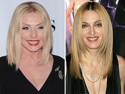 Debbie Harry and Madonna