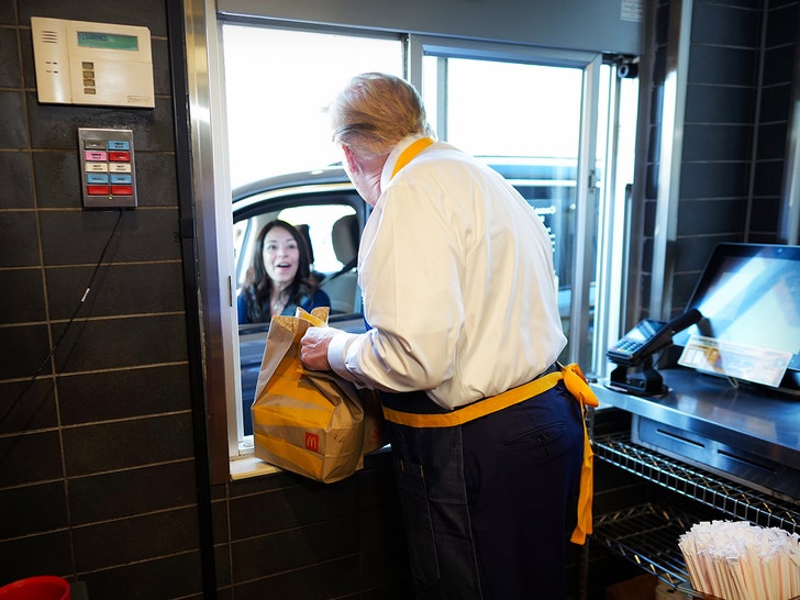 Donald Trump at McDonald's