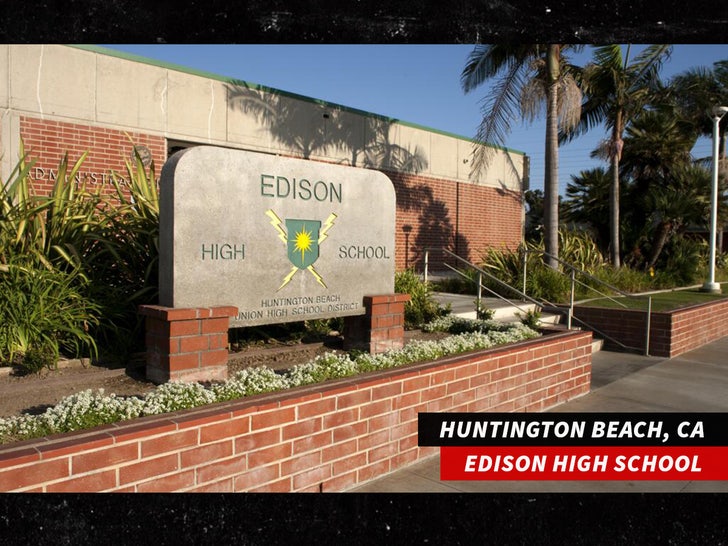 Edison High School in Huntington Beach, Calif sub swipe no credit.