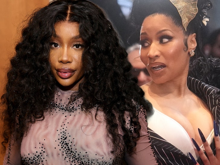 sza and nicki minaj getty 1