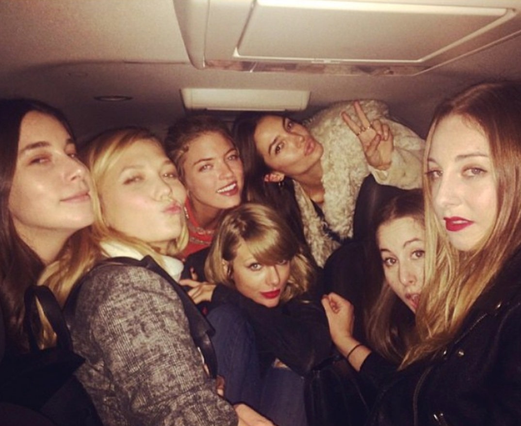 Karlie Kloss, Haim, Martha Hunt, and Lily Aldridge