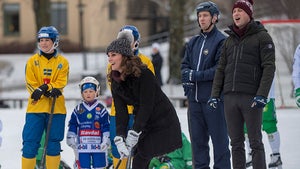 Prince William and Kate Middleton Play Swedish Hockey in Stockholm