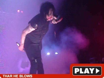 Marilyn Manson Shoots Swine Flu