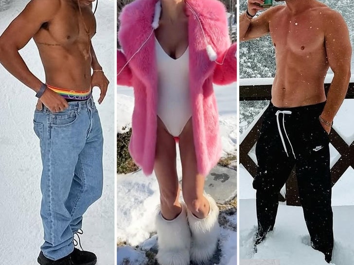 Estrellas sexys en nieve, ¡adivina quién!