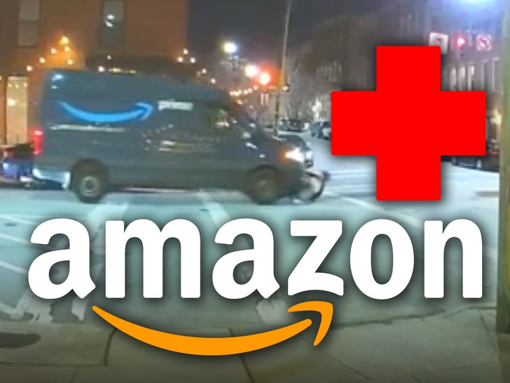 Woman Run Over By Amazon Delivery Truck amazon red cross 1