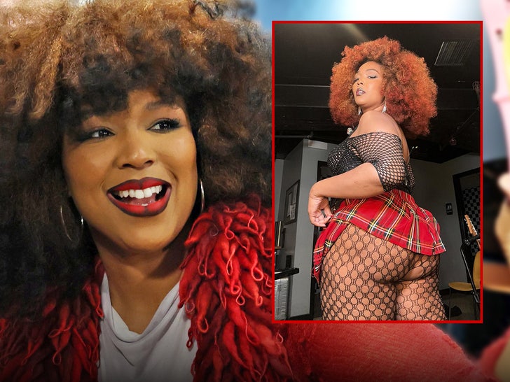 Singer Lizzo shows off weight loss in fishnet photos