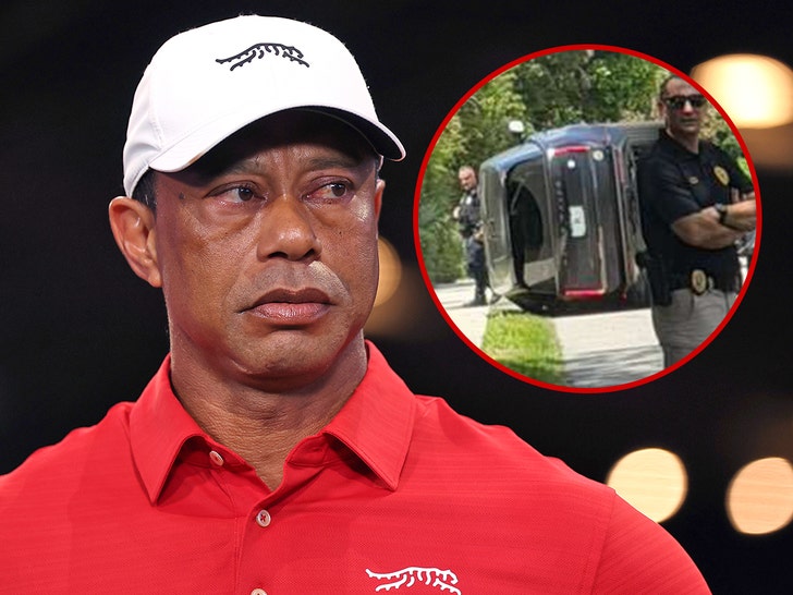 acidente de carro em Tiger Woods Getty BG 1