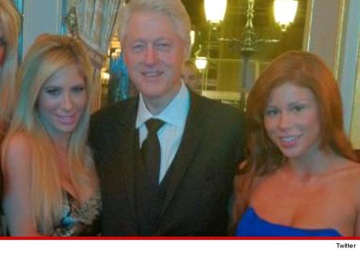 Bill Clinton Porn Stars - Bill Clinton -- SURROUNDED By Porn Stars in Monaco