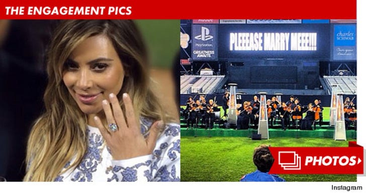 Kim and Kanye's Engagement Photos