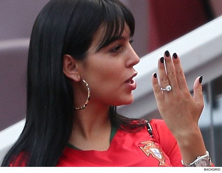 Cristiano Ronaldo's Girlfriend Georgina Flashes Massive Diamond Ring
