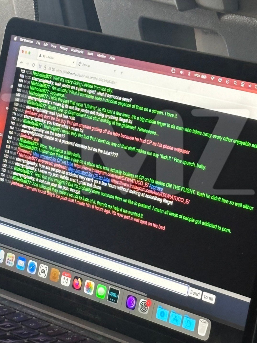 Jim Thornton Chatroom Messages On Plane 6