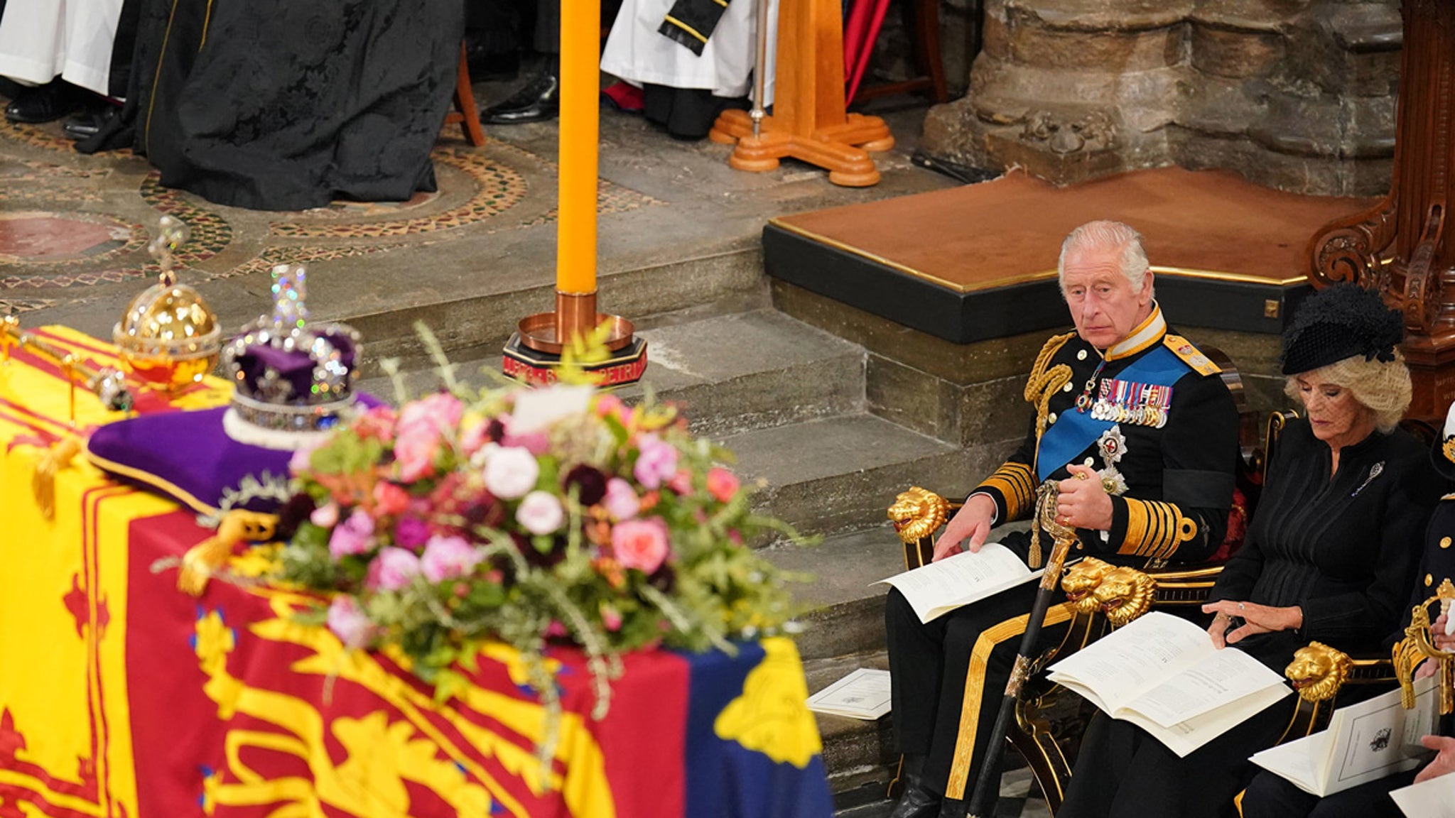 Queen Elizabeth's funeral is underway in England