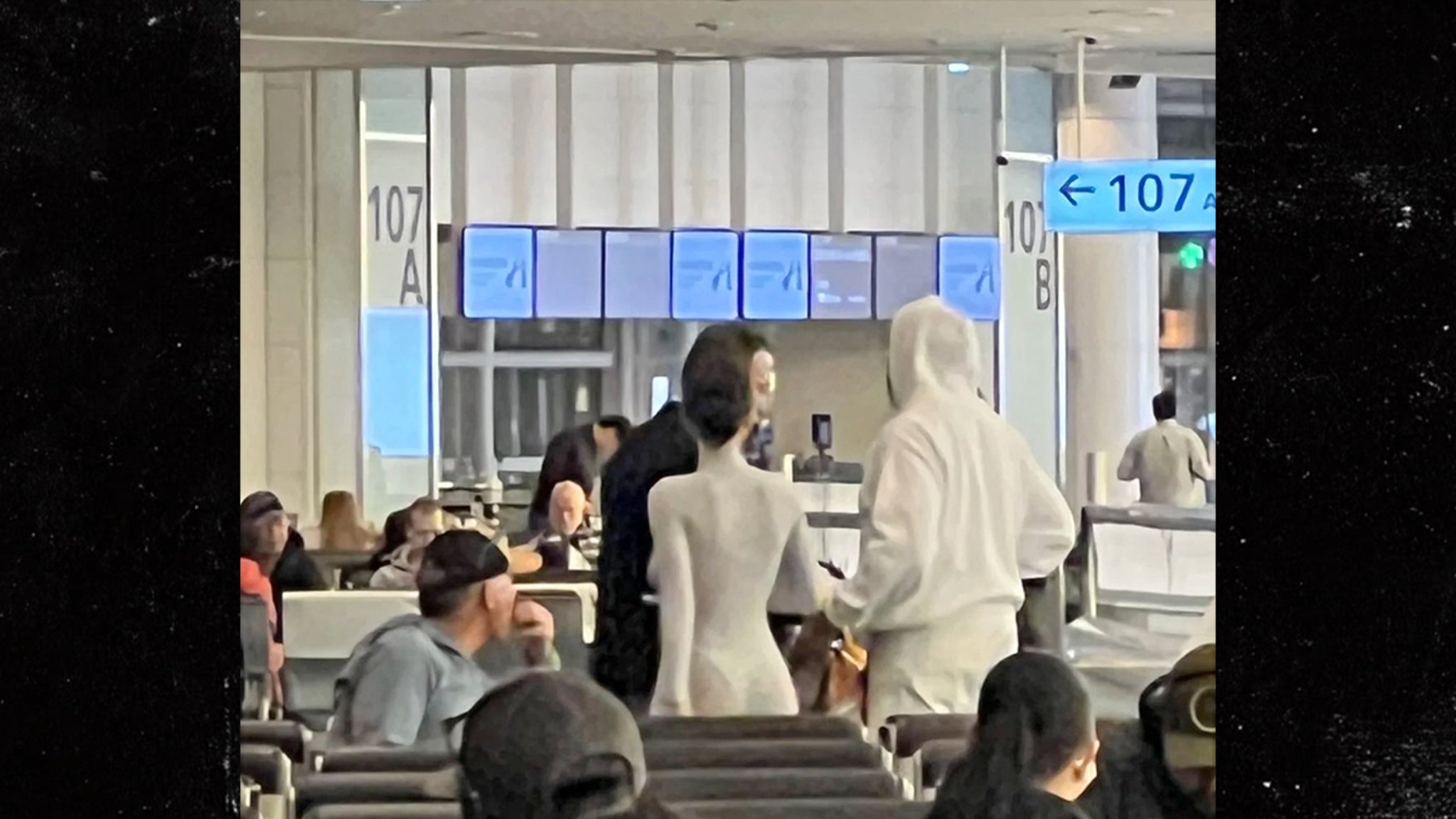 Kanye West & Bianca Censori Resurface at Airport After Weeks Out of Sight