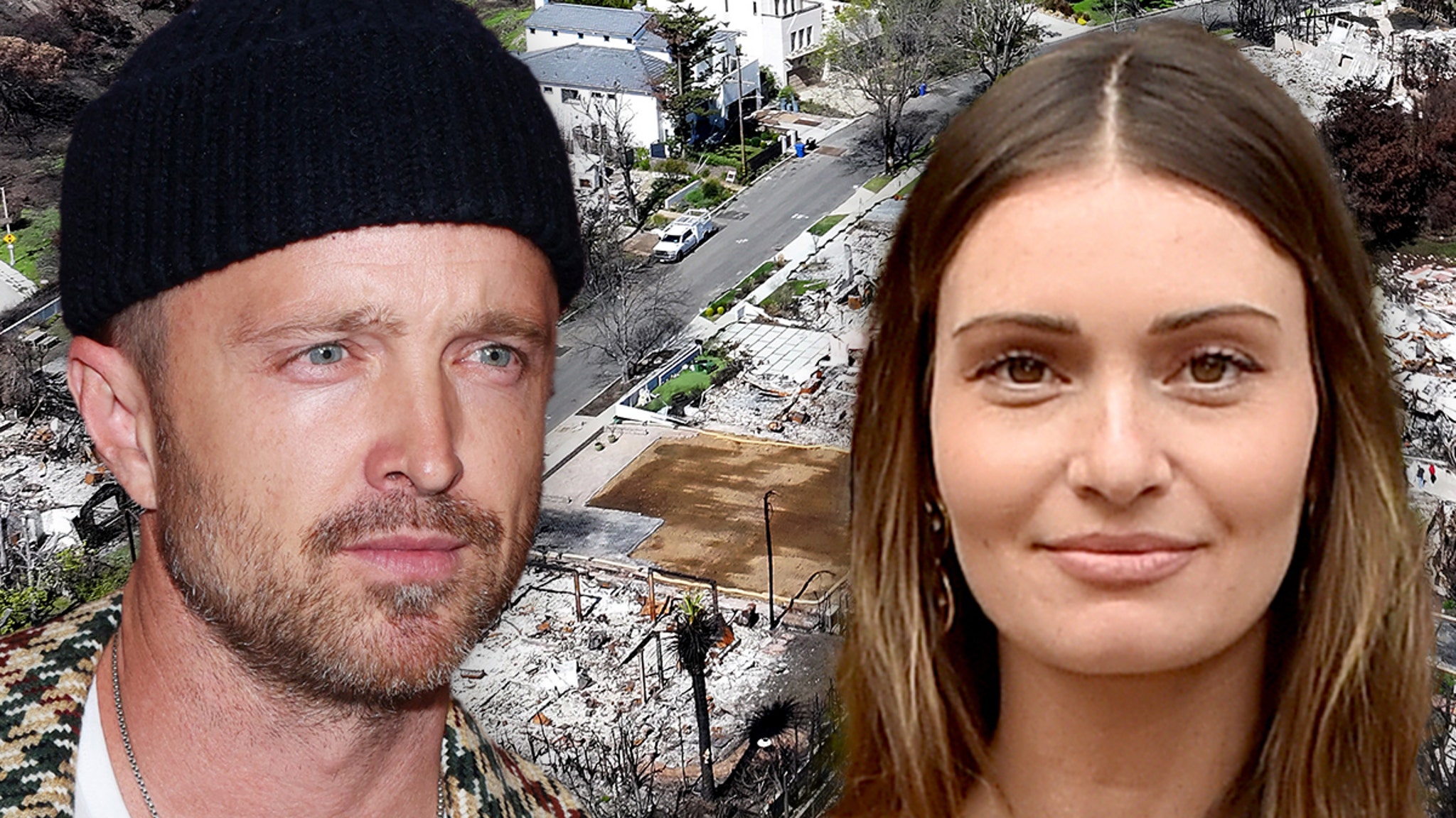Aaron Paul llevó a la familia a París después de los incendios de Los Ángeles