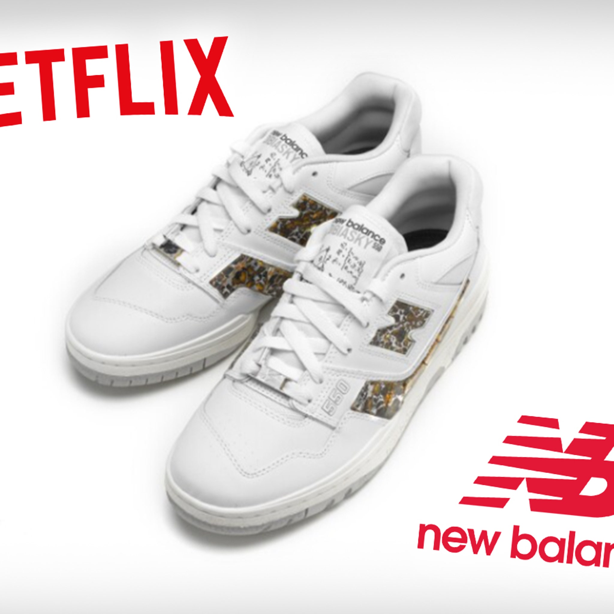 Netflix Launches Meteorite-Clad New Balance 550s