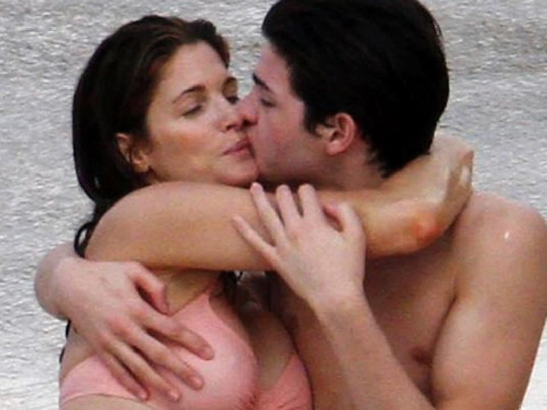 Son grope mom