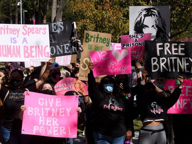 #FreeBritney Protest At LA Courthouse
