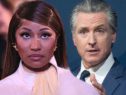 nicki minaj and gavin newsom getty 1