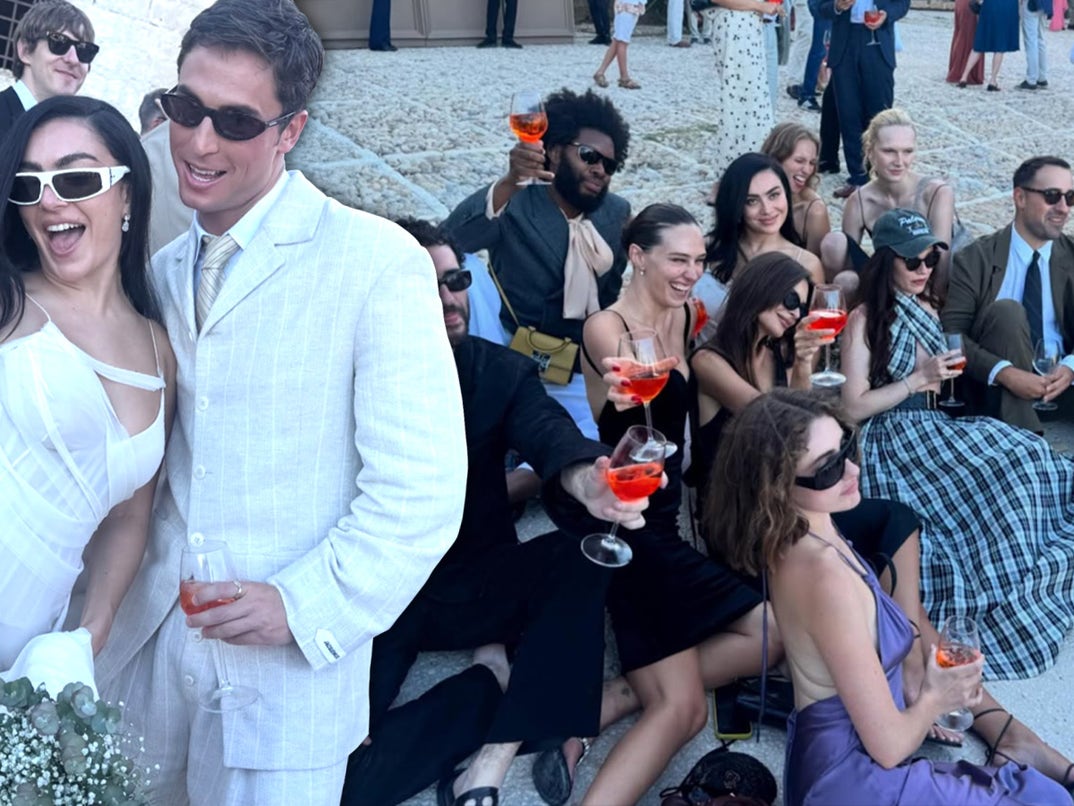 Hands down, the wedding of the week was Pop star Charli XCX. Gen Z stars like Troye Sivan, The Dare, Amelia Dimoldenberg, Alex Consani, Rachel Sennott, Robyn and more flocked to the Sicilian wedding celebration. BRAT!
