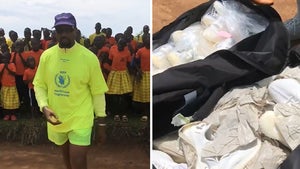 Kanye West Hands Out Dozens of Yeezys in Uganda, Kim Gushes Over Africa