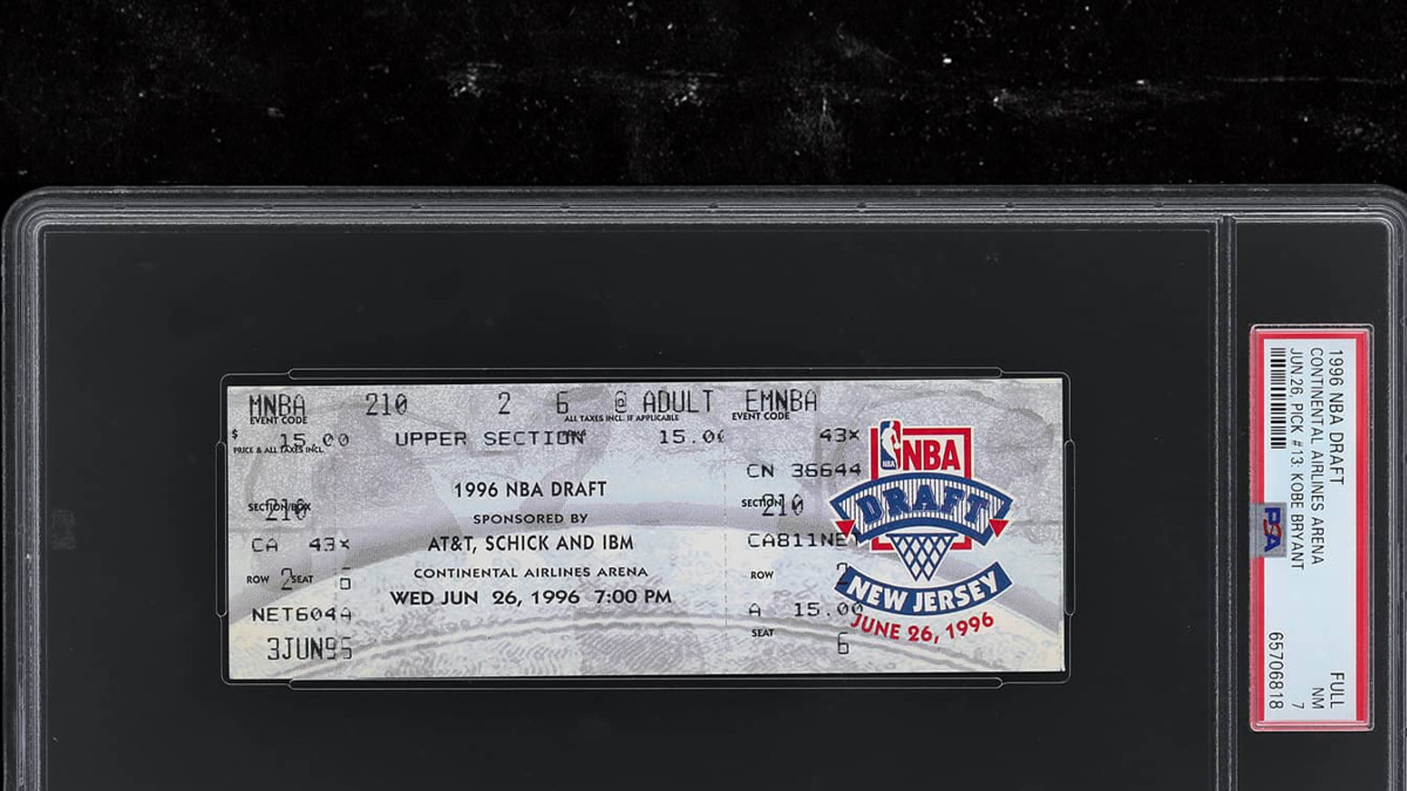 Rare Kobe Bryant Memorabilia Hits Auction, Draft Day Ticket, Gold