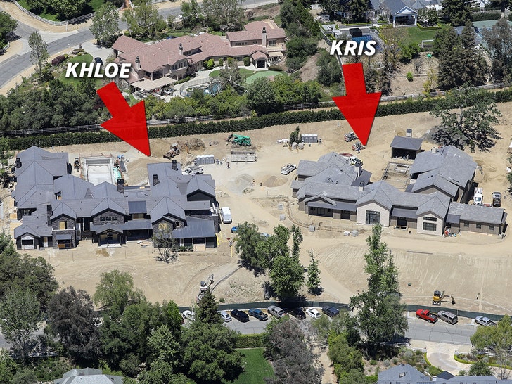 Khloe Kardashian, Kris Jenner's SidebySide Mansion Construction