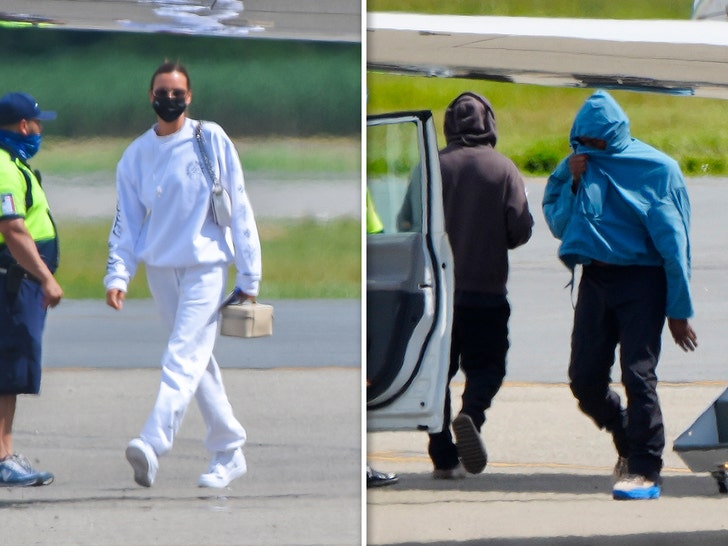 Kanye West Irina Shayk Fly Back To The States Together Same Plane