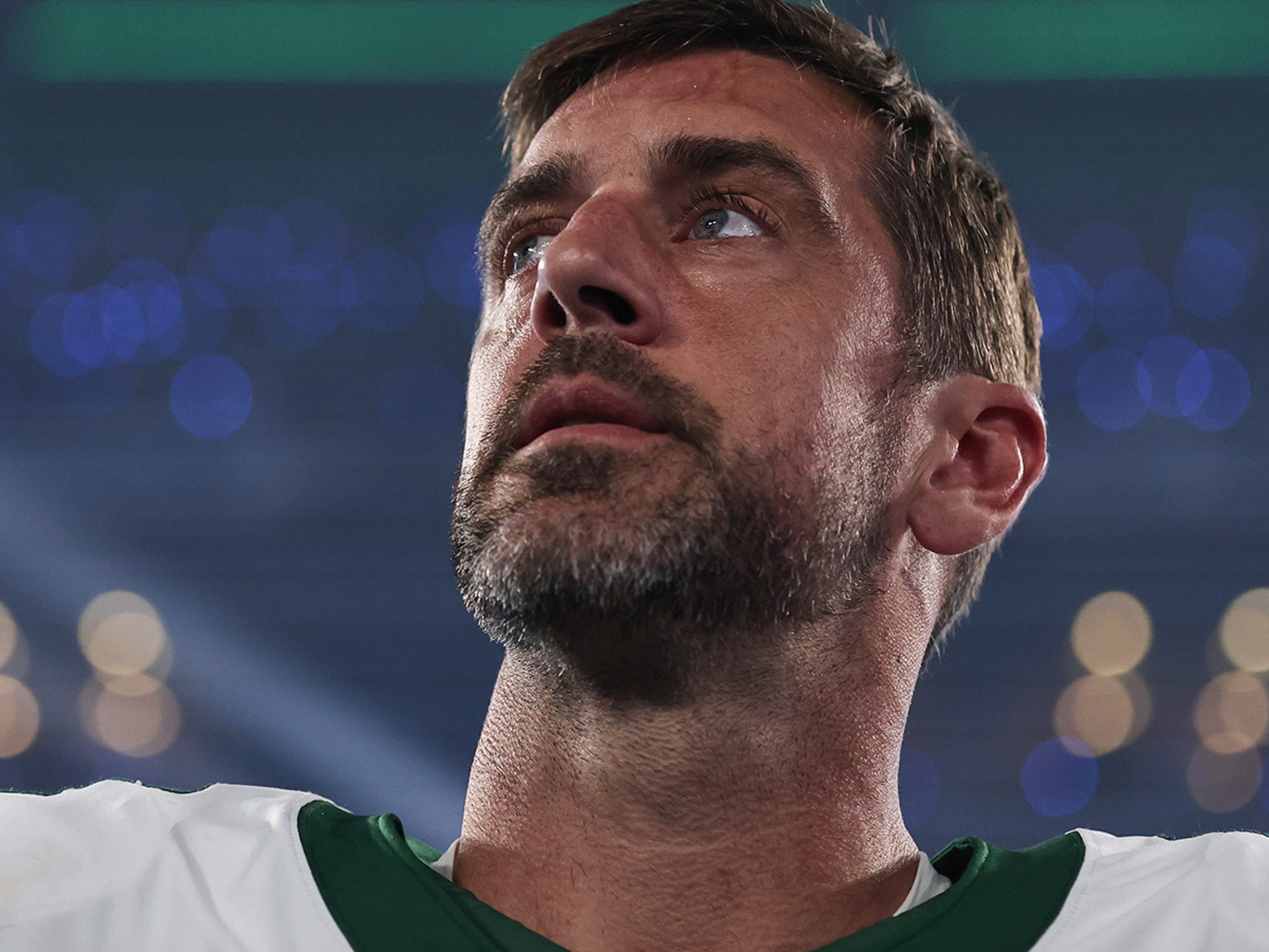 Jets' Aaron Rodgers says he 'will rise yet again' in first